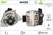 444362 Alternátor VALEO RE-GEN REMANUFACTURED VALEO