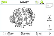 444497 generátor VALEO RE-GEN REMANUFACTURED VALEO