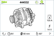 444532 Alternátor VALEO RE-GEN REMANUFACTURED VALEO