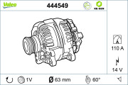 444549 Alternátor VALEO RE-GEN REMANUFACTURED VALEO