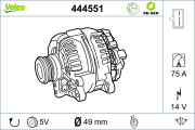 444551 VALEO alternátor 444551 VALEO