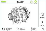 444561 Alternátor VALEO RE-GEN REMANUFACTURED VALEO