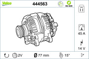 444563 VALEO alternátor 444563 VALEO
