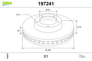 197241 Brzdový kotouč VALEO