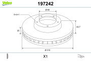 197242 Brzdový kotouč VALEO