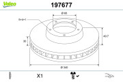 197677 Brzdový kotouč VALEO