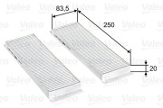 715748 Filtr, vzduch v interiéru VALEO ESSENTIAL VALEO