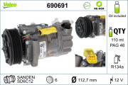 690691 Kompresor, klimatizace VALEO RE-GEN REMANUFACTURED VALEO