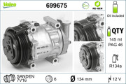 699675 Kompresor, klimatizace VALEO RE-GEN REMANUFACTURED VALEO