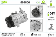 699806 Kompresor, klimatizace VALEO RE-GEN REMANUFACTURED VALEO