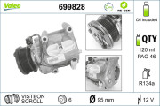 699828 Kompresor, klimatizace VALEO RE-GEN REMANUFACTURED VALEO