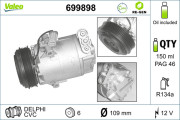 699898 Kompresor, klimatizace VALEO RE-GEN REMANUFACTURED VALEO