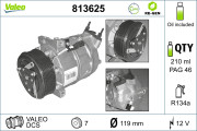 813625 Kompresor, klimatizace VALEO RE-GEN REMANUFACTURED VALEO