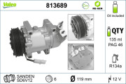 813689 Kompresor, klimatizace VALEO RE-GEN REMANUFACTURED VALEO