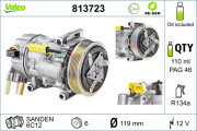 813723 Kompresor, klimatizace VALEO RE-GEN REMANUFACTURED VALEO