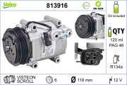 813916 Kompresor, klimatizace VALEO RE-GEN REMANUFACTURED VALEO