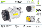 813934 Kompresor, klimatizace VALEO RE-GEN REMANUFACTURED VALEO