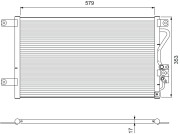 810929 Kondenzátor, klimatizace VALEO