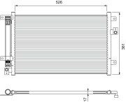 814405 Kondenzátor, klimatizace VALEO