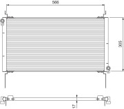817025 Kondenzátor, klimatizace VALEO