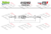 4102002 Tazne lanko, ovladani spojky FTE CLUTCH ACTUATION VALEO