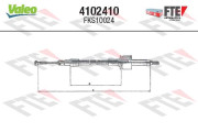 4102410 Tažné lanko, ovládání spojky FTE CLUTCH ACTUATION VALEO