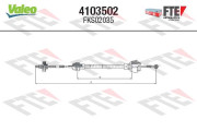 4103502 Tažné lanko, ovládání spojky FTE CLUTCH ACTUATION VALEO