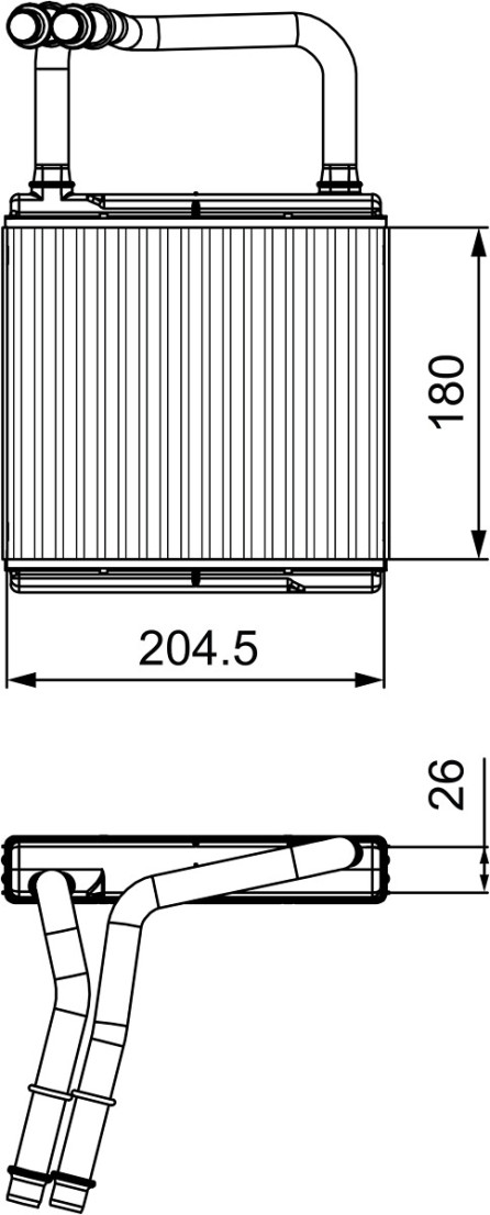 811526 Výměník tepla, vnitřní vytápění VALEO