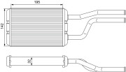811545 Výměník tepla, vnitřní vytápění VALEO