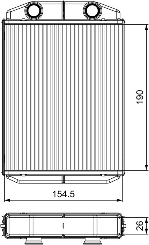 811553 Výměník tepla, vnitřní vytápění VALEO