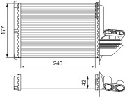 812291 Výměník tepla, vnitřní vytápění VALEO