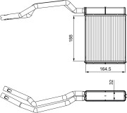 812367 Výměník tepla, vnitřní vytápění VALEO