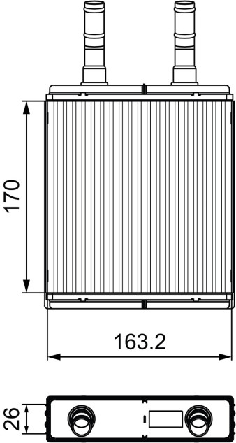 812409 Výměník tepla, vnitřní vytápění VALEO