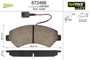 872466 Sada brzdových destiček, kotoučová brzda OPTIPACK for LCV VALEO