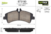 873190 Sada brzdových destiček, kotoučová brzda OPTIPACK for LCV VALEO