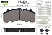 882208 Sada brzdových destiček, kotoučová brzda OPTIPACK VALEO