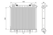 734735 Chladič, chlazení motoru VALEO