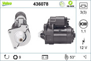 436078 Startér VALEO RE-GEN REMANUFACTURED VALEO