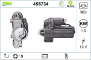 455734 Startér VALEO RE-GEN REMANUFACTURED VALEO