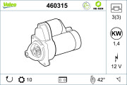 460315 Startér VALEO RE-GEN REMANUFACTURED VALEO