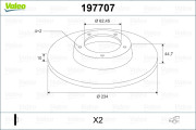 197707 Brzdový kotouč VALEO