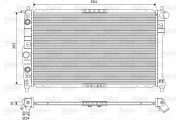 701558 Chladič, chlazení motoru VALEO