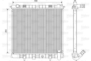 701599 Chladič, chlazení motoru VALEO