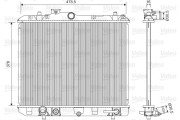 701604 Chladič, chlazení motoru VALEO