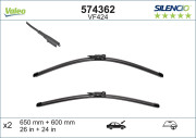 574362 List stěrače SILENCIO FLAT BLADE SET VALEO