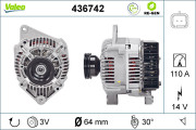 436742 generátor VALEO RE-GEN REMANUFACTURED VALEO