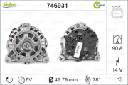 746931 generátor REMANUFACTURED RCB VALEO