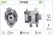 747026 generátor REMANUFACTURED CLASSIC VALEO