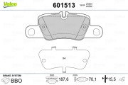 601513 VALEO sada brzdových platničiek kotúčovej brzdy 601513 VALEO