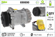 690690 Kompresor, klimatizace VALEO RE-GEN REMANUFACTURED VALEO